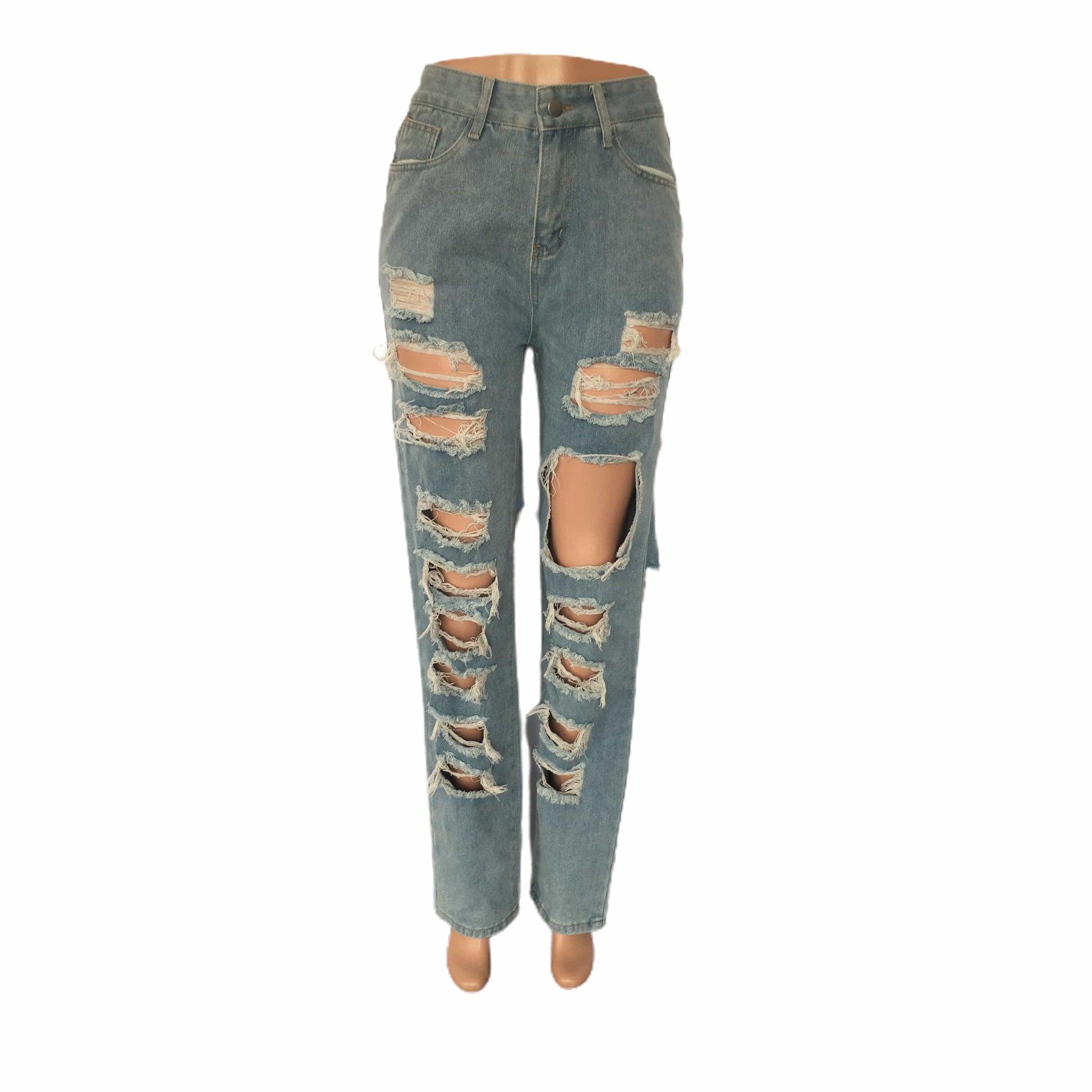 Women's Fashion Versatile Loose Jeans Wide Leg Pants