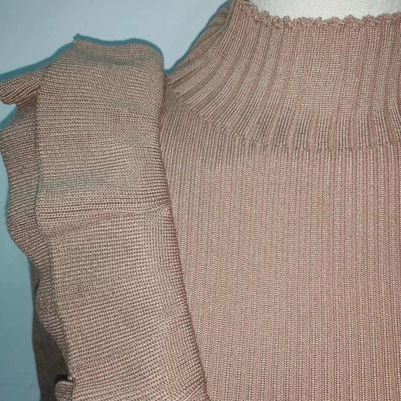 Women's Knitted Sweater Long Sleeve Solid Coffee Slim Elegant Office Lady Pullover 2022 Spring Fashion Top New
