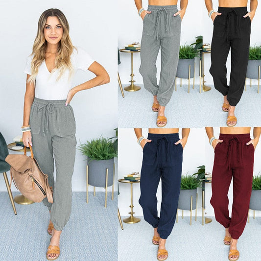 Women's Leggings Printed Solid Joggers Custom Sweatpants Women Plain Wholesale French Terry Sweatpants Ecowalson