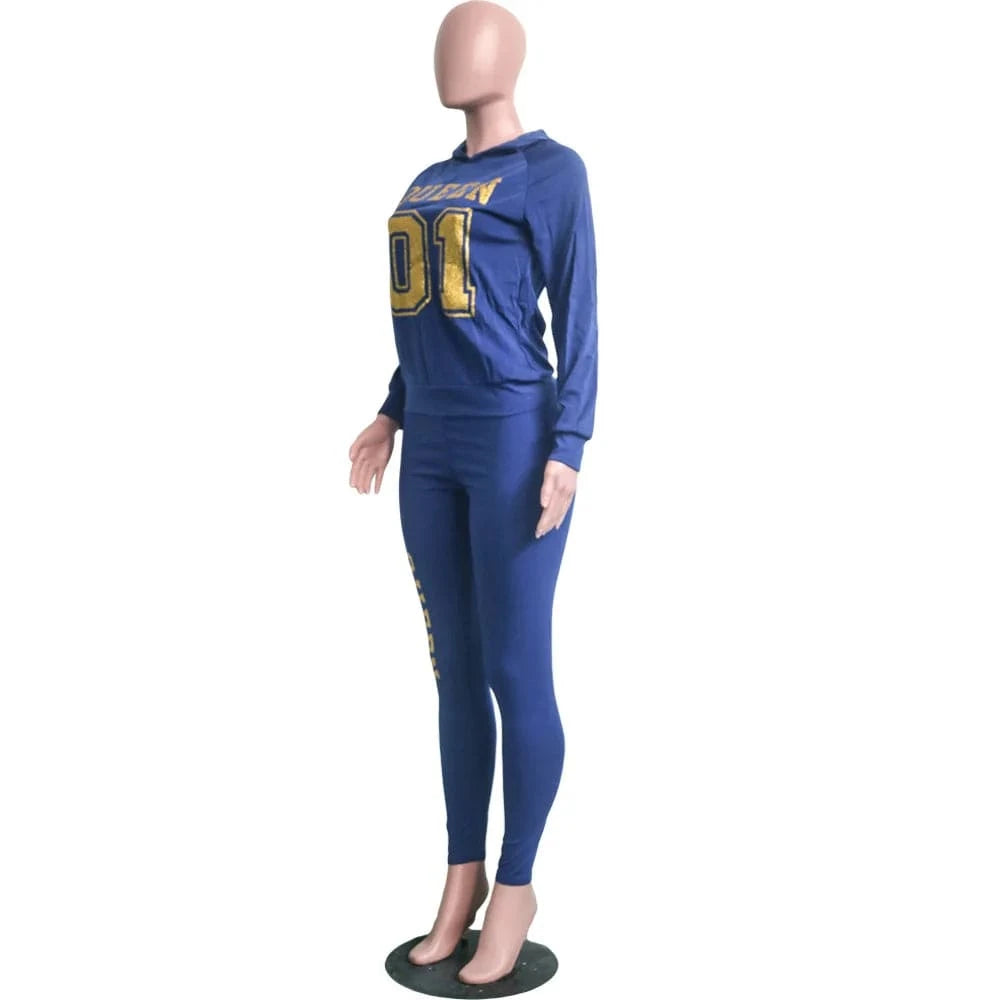 Women's Sweatpants And Hoodie Set Clothing Long Sleeve Hoodies Sweatshirts Suits Fall Two Piece Pants Set Gym Outfits For Women