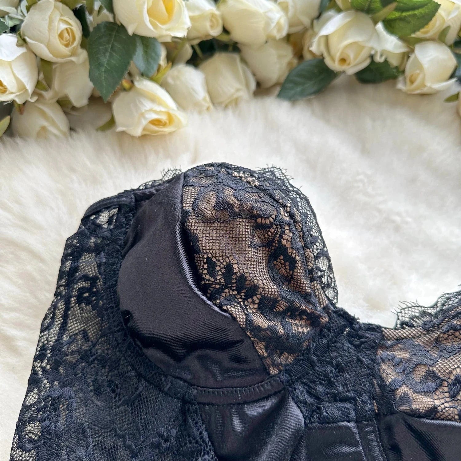 Women Sexy Black Lace Floral Bustiers Tube Tops Summer Sleeveless Backless Off Shoulder