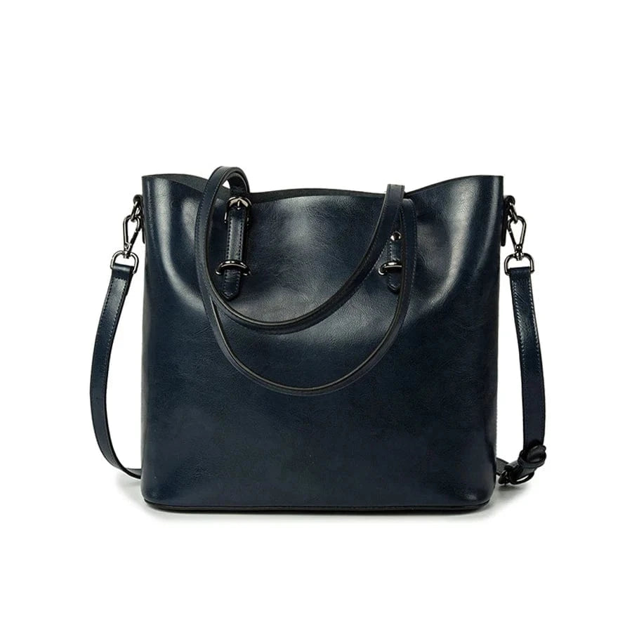 Women Shoulder Bag Fashion Women Handbags Oil Wax Leather Large Capacity Tote Bag Casual Messenger Bag