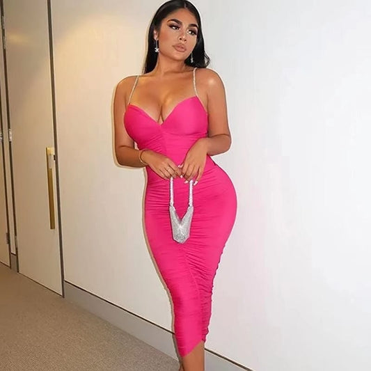 Women Sleeveless Celebrity Evening Nightclub Sexy Cocktail Evening Party Dress