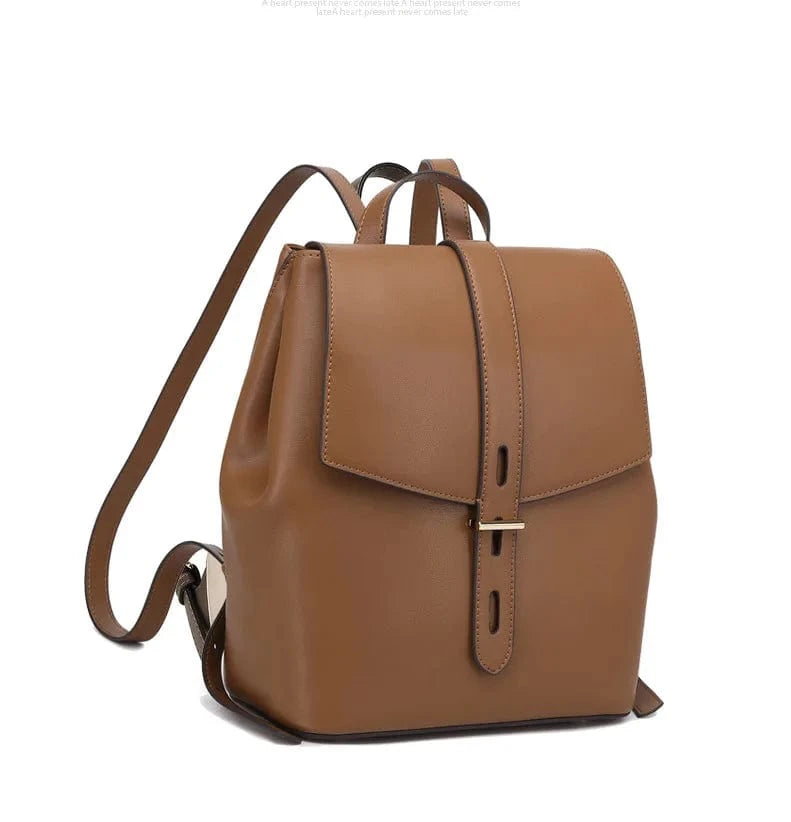 Women Small Backpack Purse Genuine Leather Quilted Mini Daypack Fashion Bookbag for Girls Waterproof Cover Lady Bags Polyester