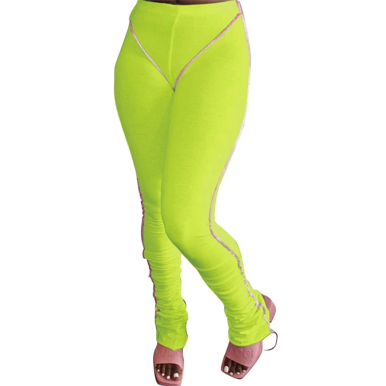 Women Trendy Fashionable Regular Fit Pants Cotton Blank Stacked Sweat Pants Track Jogger Pant