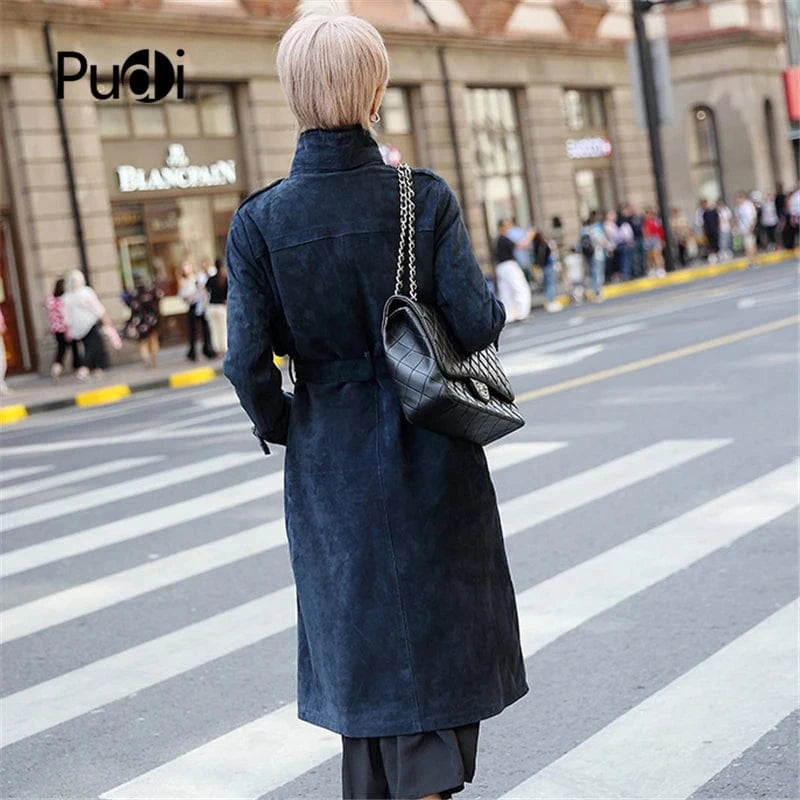 Women winter Leisure Real sheep fur coat jacket overcoat lady female genuine leather coats outwear clothes CT932