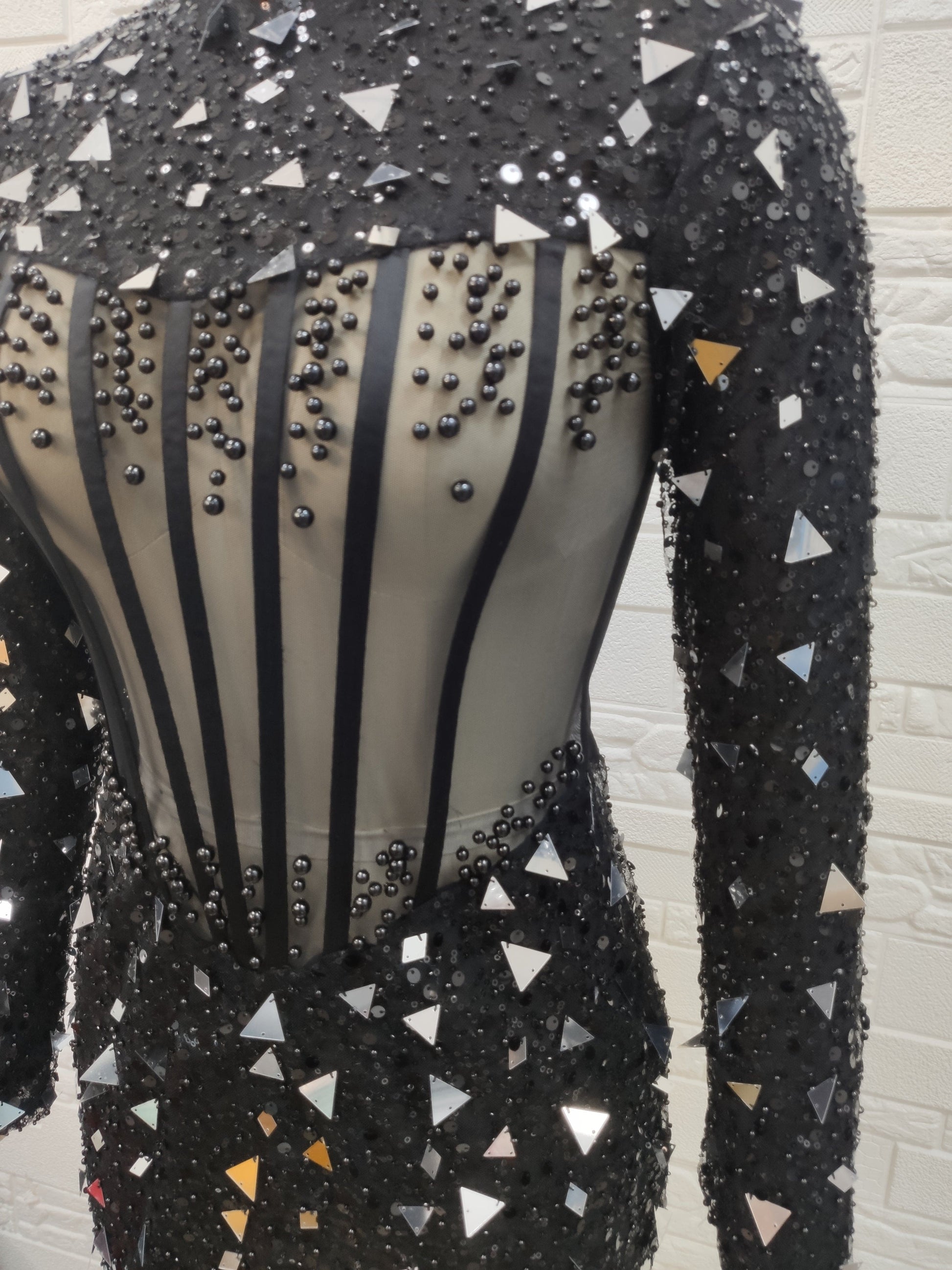 Womens Luxury Clothing 2022 Ladies Hand Beading Celebrity  Evening  Party Long Sleeve Runway Dresses