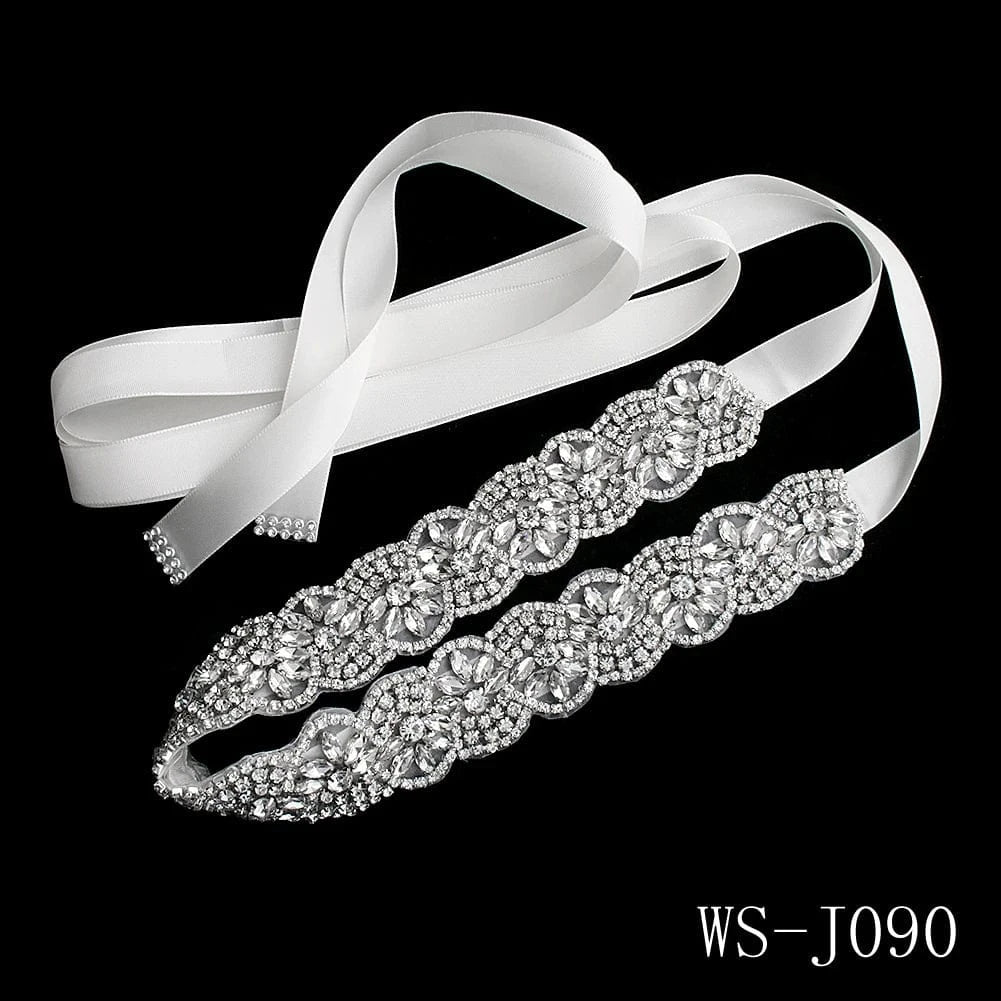 WS-J090 Luxury Classic Belts Ladies Waistband Floral Wedding Party Bride Waist Chain Women Rhinestone Bridal Belt