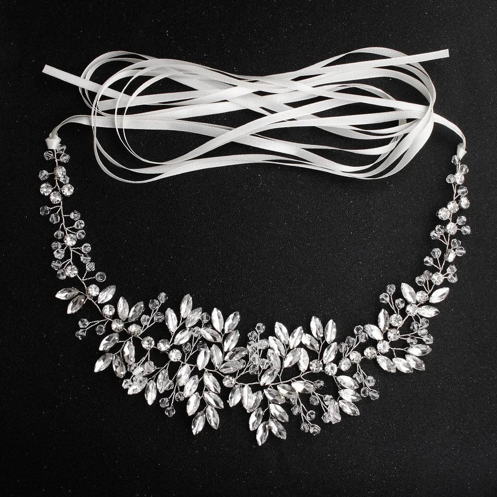WS-J094 Luxury Austrian Crystal Handmade Bridal Sash Women Wedding Belt for Dress Jewelry Accessories