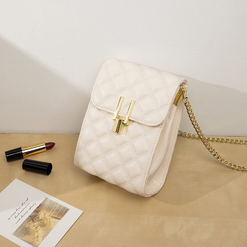 Xiaoxiangfeng high-quality texture small bag female trendy all-match one-shoulder messenger bag fashion mobile phone bag rhombus