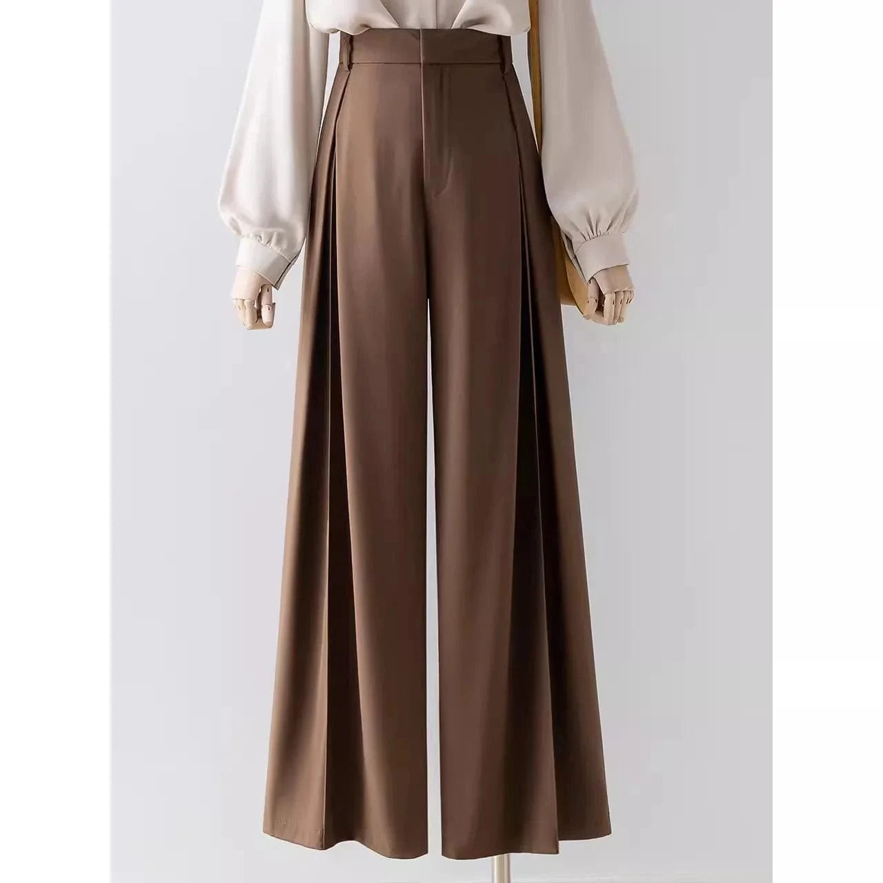 XL / 1 S-XL Casual pants High waisted wide leg pants with a drooping feel and floor mop pants