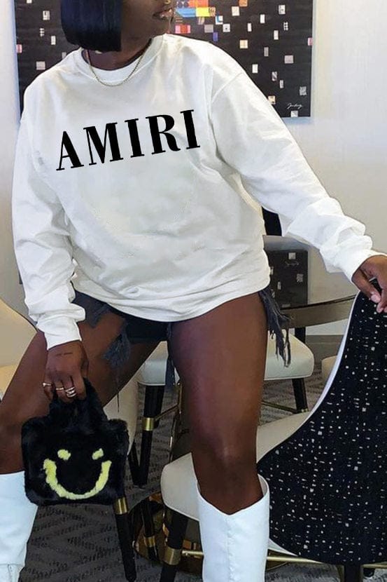 XL / 4 New Arrivals Women Fall Clothing Long Sleeve Letters Print Women's Hoodies Custom Sweatshirts Wholesale