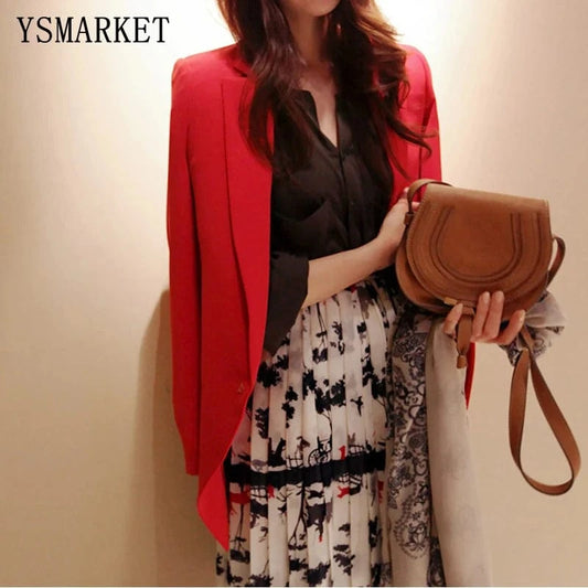 XL~5XL womens suits for office Lady Long Sleeve Lapel Neck Blazer Womens Casual Work Office Boyfriend Open Front Blazer Jacket