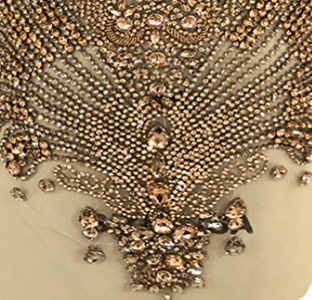 XL / Champagne Ocstrade Luxury Mesh Evening Dress Crystal Beading Silver Sleeveless Designer Gold Rhinestone Diamond High End Prom Dress Party