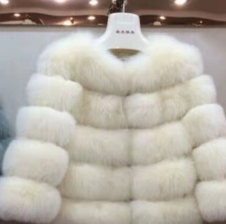 XL / color10 Fashion Winter Warm Long Coat Real Fox Fur Jacket Women Natural Fur Outerwear New Arrival