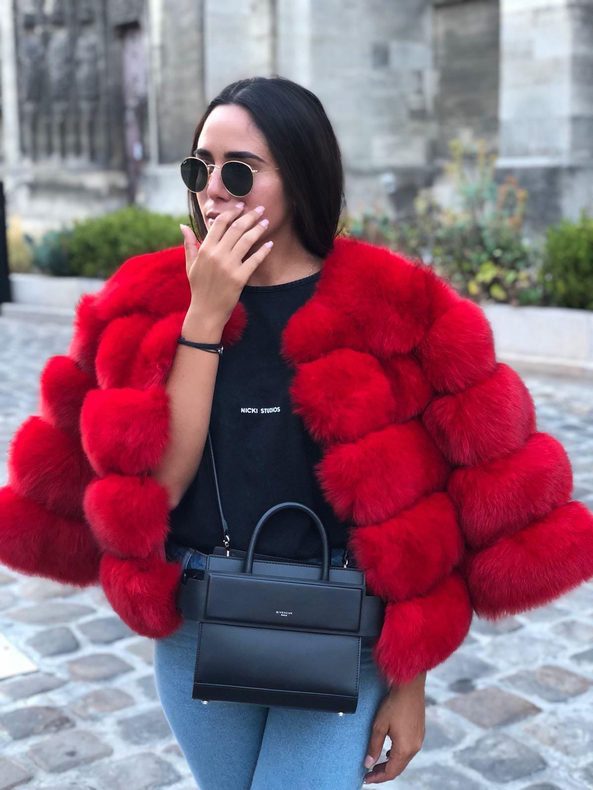 XL / color26 Fashion Winter Warm  Coat Real Fox Fur Jacket Women Natural Fur coat women