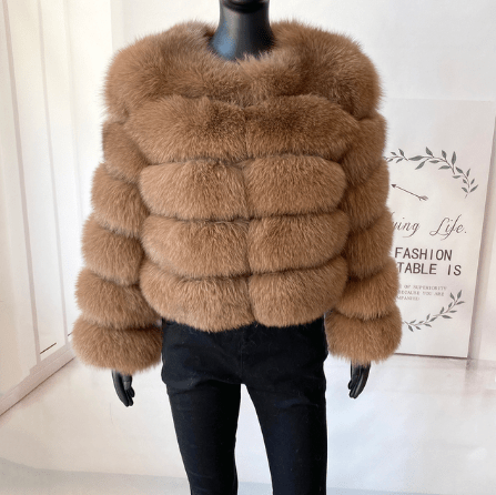 XL / color7 Fashion Winter Warm Long Coat Real Fox Fur Jacket Women Natural Fur Outerwear New Arrival