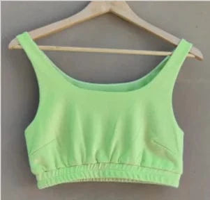 XL / Green bra High Quality Custom Logo Cotton French Terry Women Crop Top And Biker Short And Sports Jogger And Zip Up Hoodie For Women's sets