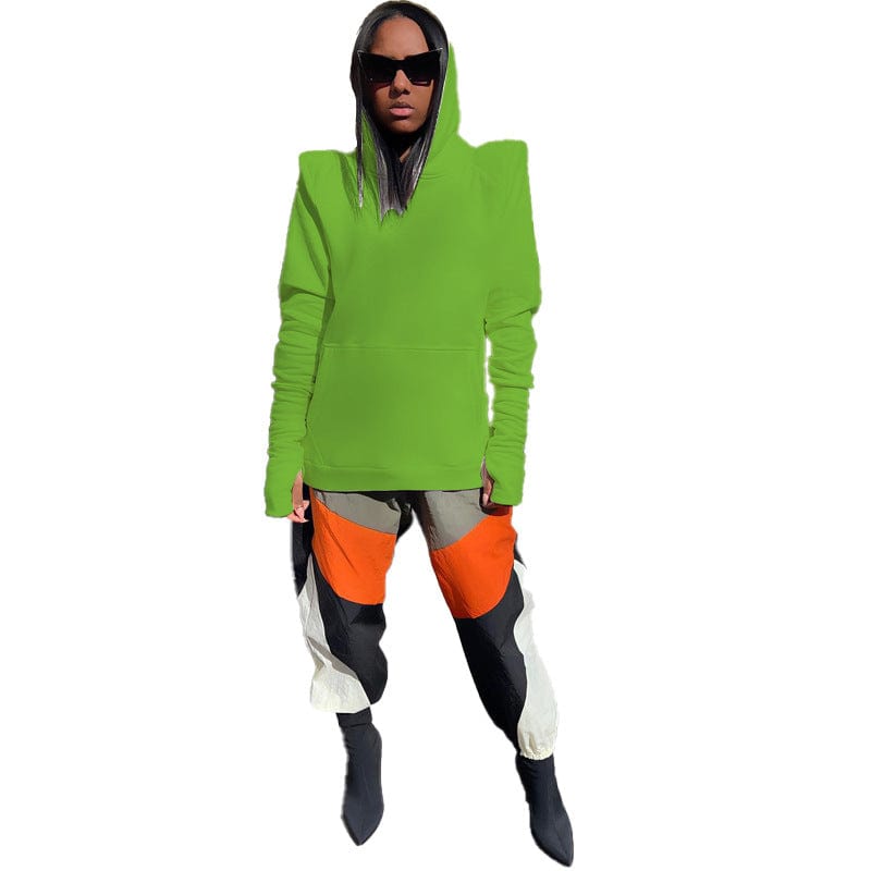 XL / green Y2K Women Hoodies Streetwear Simple Hoodie  Solid  Casual Sweater Women Clothing Winter Long Sweater with Pocket
