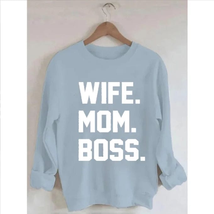 XL / Light Blue OEM Factory Hot Selling Casual Wear Solid Printed Women Sweater