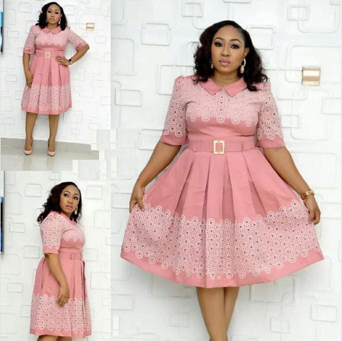 XL / pic 1 90820-MX75 loose A-line african popular plus size dress for women