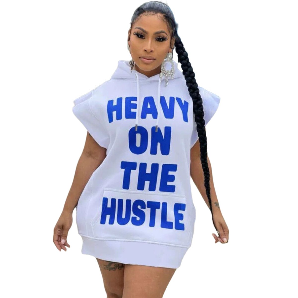 XL / White 2023 New fashion Women's Summer Hooded Dress New One Piece Casual Fashion Letter Print Short Sleeve Hoodie Dress for women