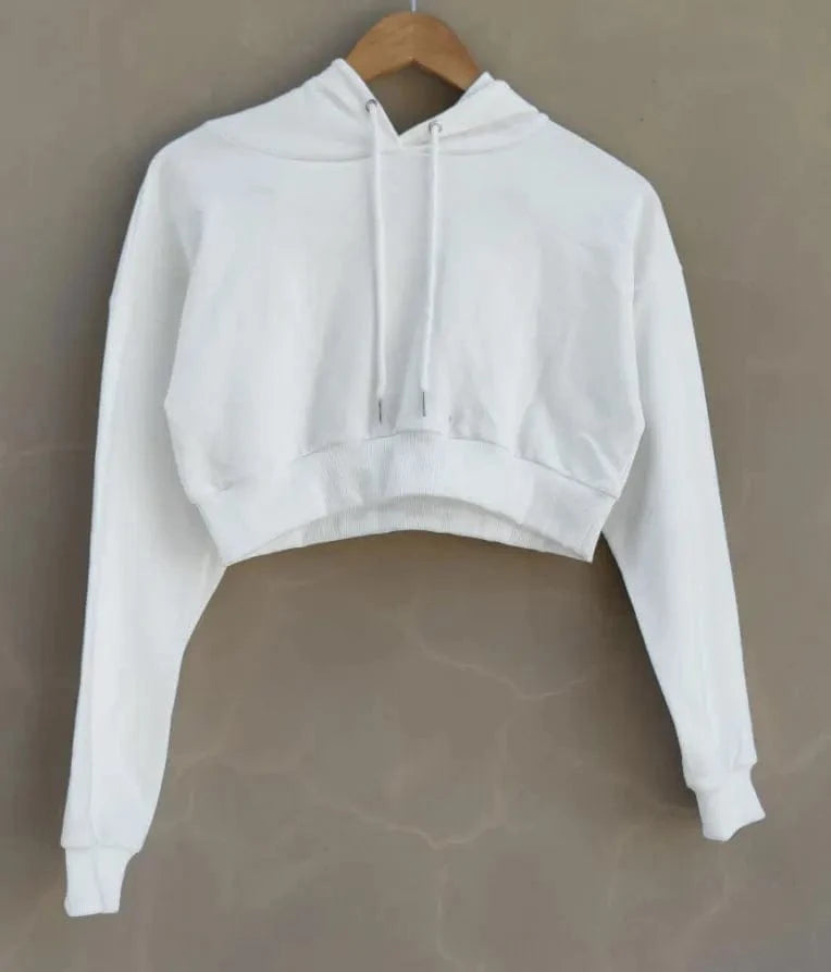 XL / White hoodie Custom logo Crop hoodie and pleated short tennis skirts matched sport running wear Tennis wear for women