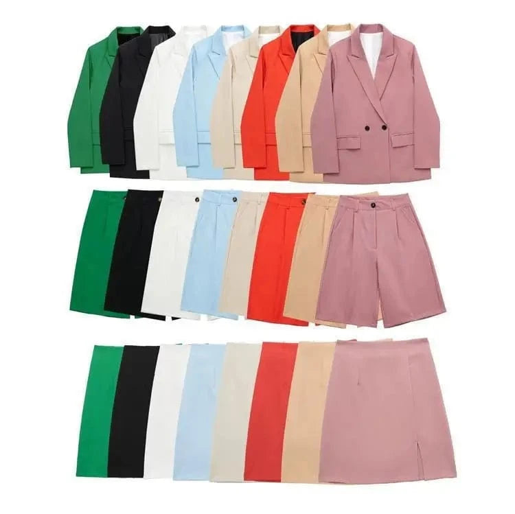 XS-L Autumn Women's New Suit Shorts Minimalist style pocket casual shorts