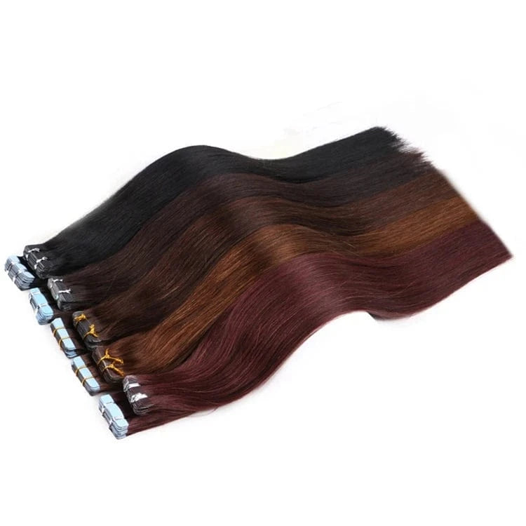 XUCHANG HARMONY HAIR 20inches 2.5g/piece 50g/pack 100% human pure virgin remy invisible tape in human hair extension