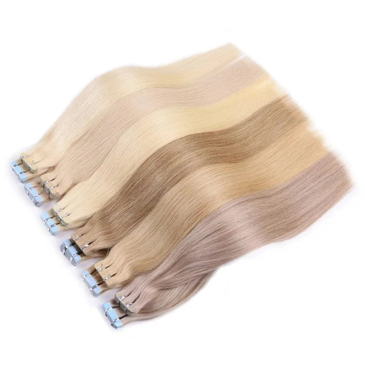 XUCHANG HARMONY HAIR 20inches 2.5g/piece 50g/pack 100% human pure virgin remy invisible tape in human hair extension