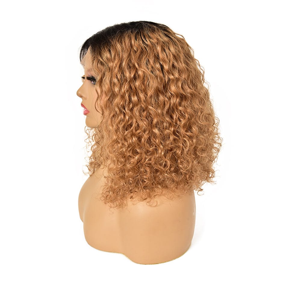 YBR Wholesale New Trends Transparent HD Thin Swiss Lace Frontal Cuticle Aligned Pre Plucked Human Hair Lace Frontal Curly Wigs