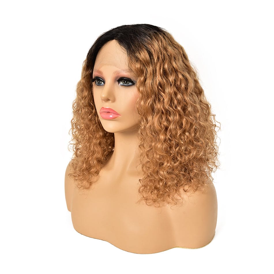 YBR Wholesale New Trends Transparent HD Thin Swiss Lace Frontal Cuticle Aligned Pre Plucked Human Hair Lace Frontal Curly Wigs
