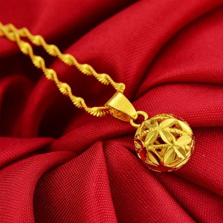 Yellow 14K Gold Fille Necklace for Women Men Mothers Gift Clavicle Chocker for Female Fahion Jewelry Supplier Amazon Dropship