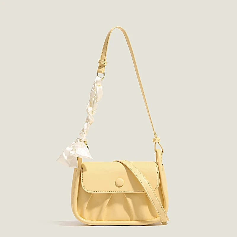 Yellow good quality pu luxury small handbags popular mini purse hot selling leather designer handbag