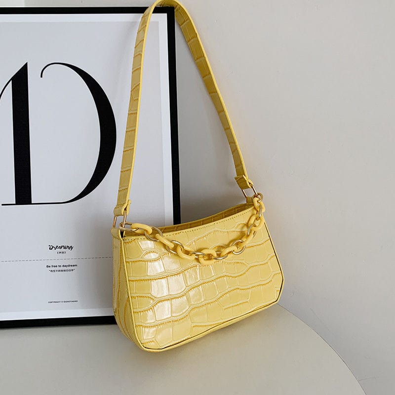 Yellow New Trendy Women Hand Bags Small Kid Bag Women Designer Handbags Famous Brands Purses Women's Tote Bags