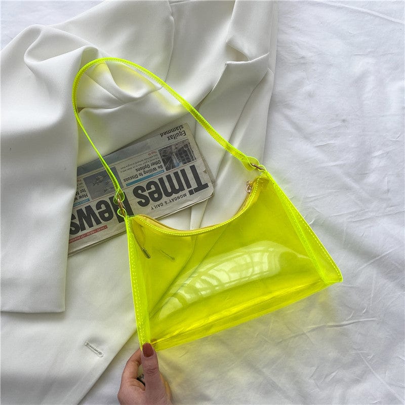 Yellow Wholesale 2022 Luxury Designer Clutch Ladies Handbags for Women PVC Jelly Clutch Purses and Bags