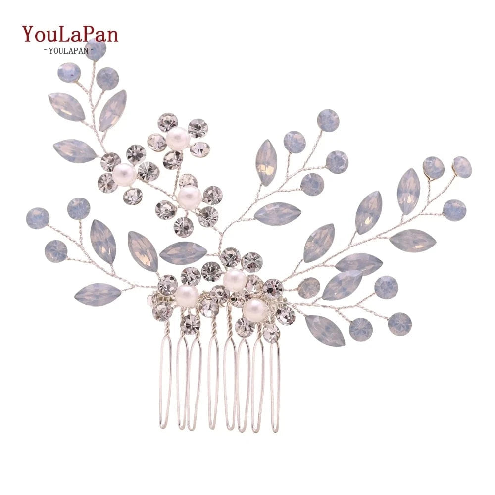 YouLaPan HP293 Personalized Ladies Daily Headdress  Wedding Hair Accessories Bridal Pearls Rhinestone Hair Comb