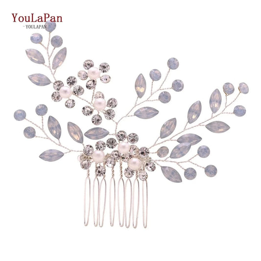 YouLaPan HP293 Personalized Ladies Daily Headdress  Wedding Hair Accessories Bridal Pearls Rhinestone Hair Comb