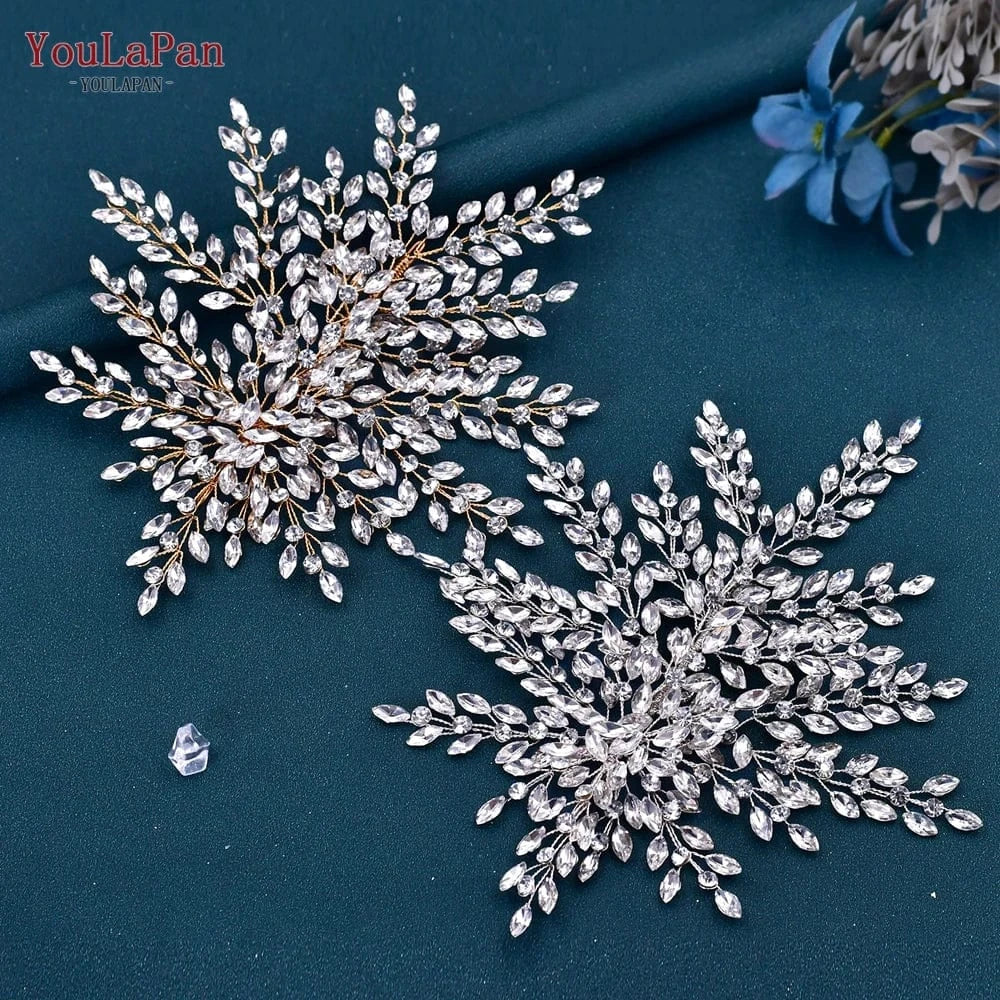 YouLaPan HP438 Exquisite Wedding Tiara Ladies Banquet Everyday Hair Accessories Bridal Rhinestone Hair Piece Wedding Headband