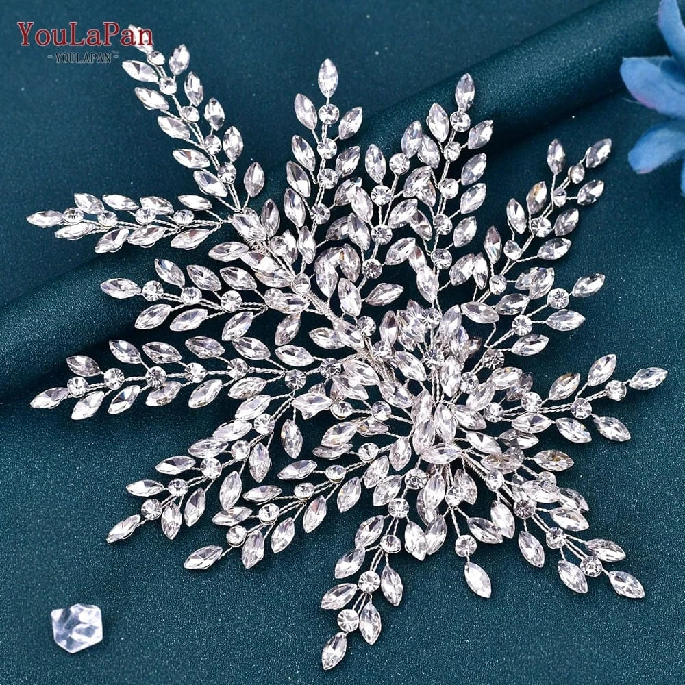 YouLaPan HP438 Exquisite Wedding Tiara Ladies Banquet Everyday Hair Accessories Bridal Rhinestone Hair Piece Wedding Headband