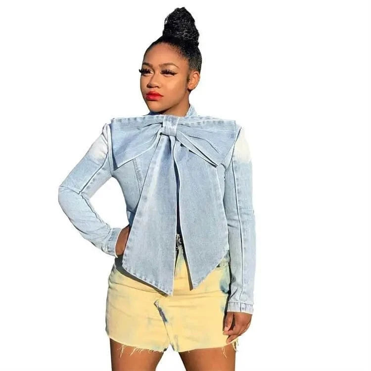 YP 2024  fashion long sleeve bow women's blouses shirt ladies jeans top