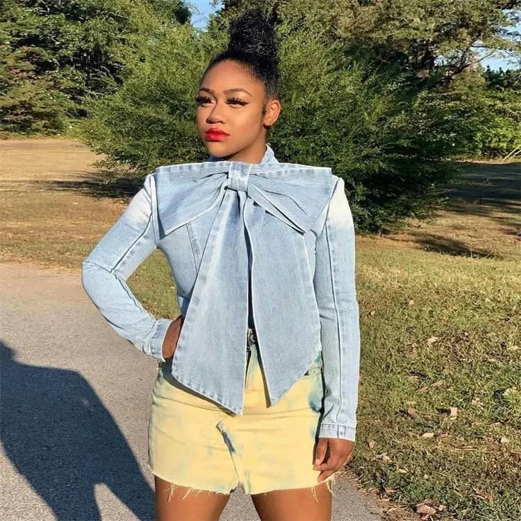 YP 2024  fashion long sleeve bow women's blouses shirt ladies jeans top