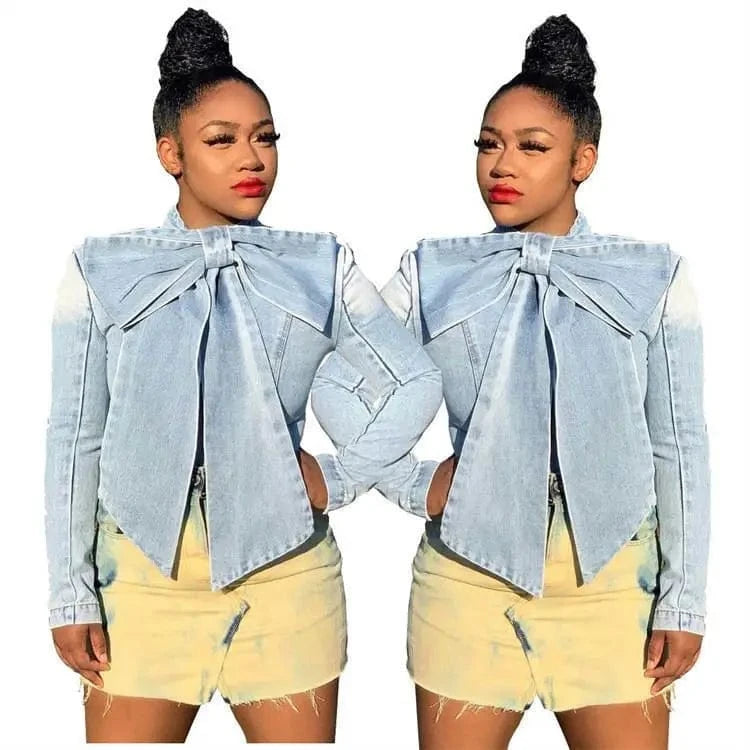 YP 2024  fashion long sleeve bow women's blouses shirt ladies jeans top