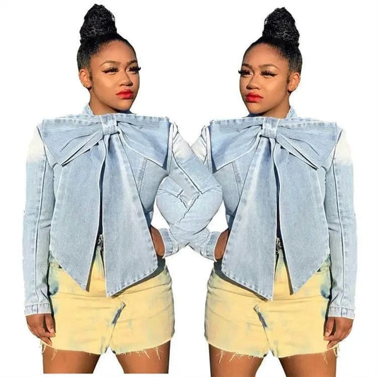 YP 2024  fashion long sleeve bow women's blouses shirt ladies jeans top