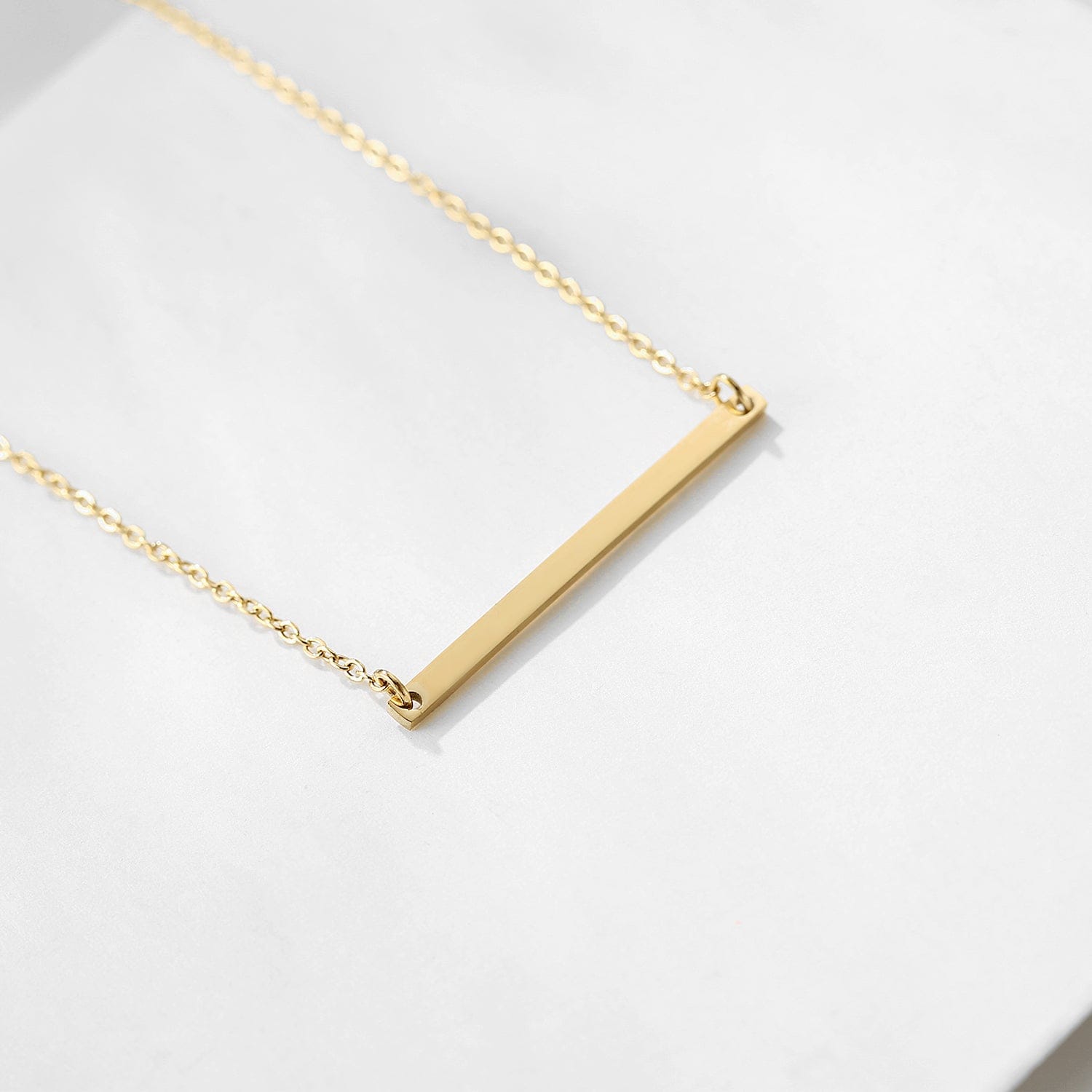 YX15469D0W0 eManco Jewelry Personalized  Custom Name Engraved Bar pendent Necklaces For Women and Girls Christmas Gift