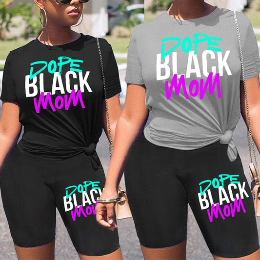 Z92661 Fashion Y2K Casual Letter Print summer short Plus size womens two pieces sets
