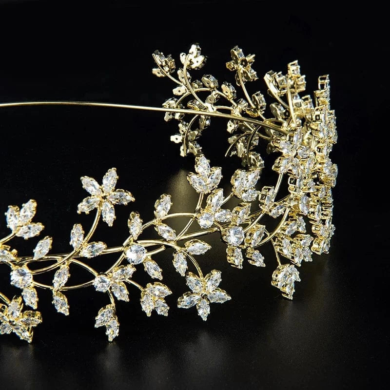 Zircon Wedding Crown Party custom headbands for Women Girls Treasure Crystal Handmade Crystal Hairbands Hair Accessories