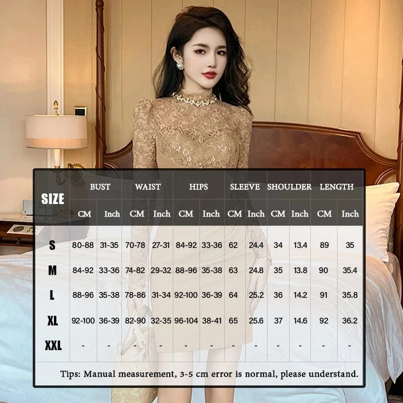 ZYHT 21030 Spring Women Stand Collar Rhinestone Lace Patchwork Mini Dress Embroidery Ruched Short Dress Vestidos