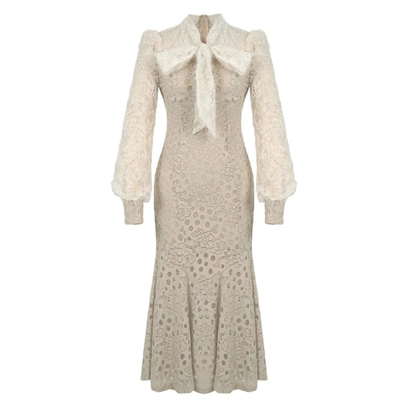 ZYHT 70155 Wholesale Dresses In Bulk Lady Fish Tail Jacquard Formal Womens Casual Long Dress with Long Sleeve