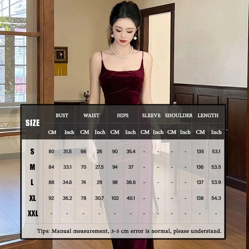 ZYHT 9605 Velvet Slip Sleeveless Backless Sexy Lady Maxi Dress Banquet Party Back Slit Big Swing Long Dress